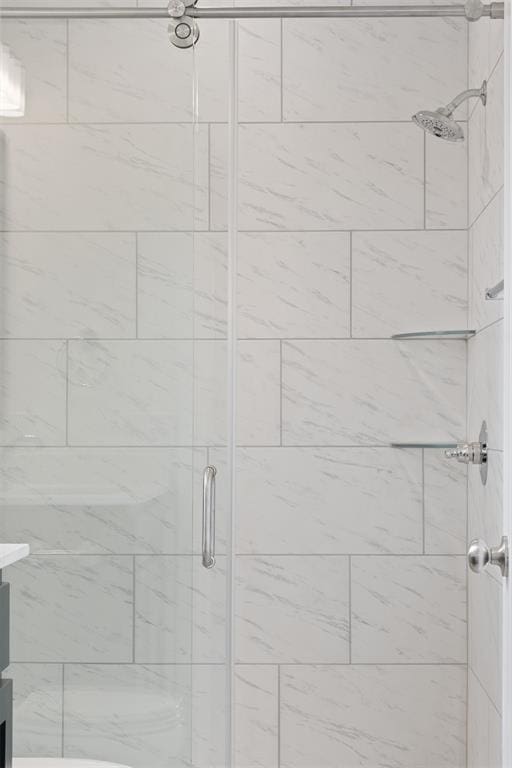 2144 Emily Rae Ln, Blanchard, OK 73010 - bathroom featuring a stall shower