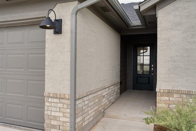 2144 Emily Rae Ln, Blanchard, OK 73010 - view of exterior entry with a garage