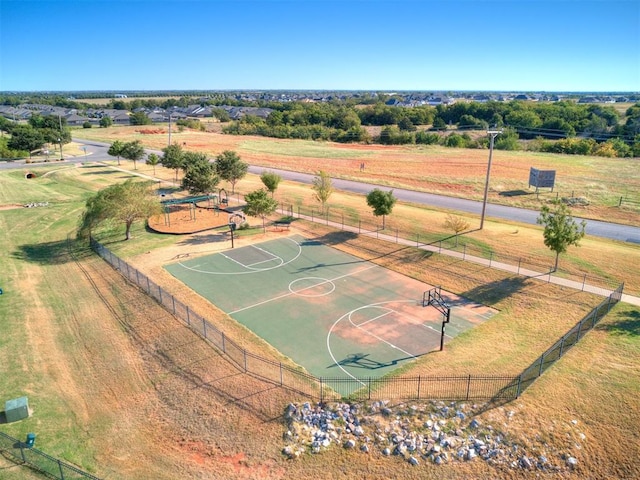 view of basketball court