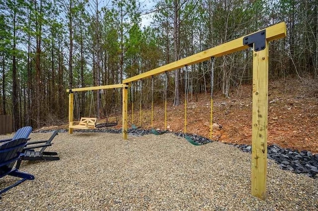 view of jungle gym