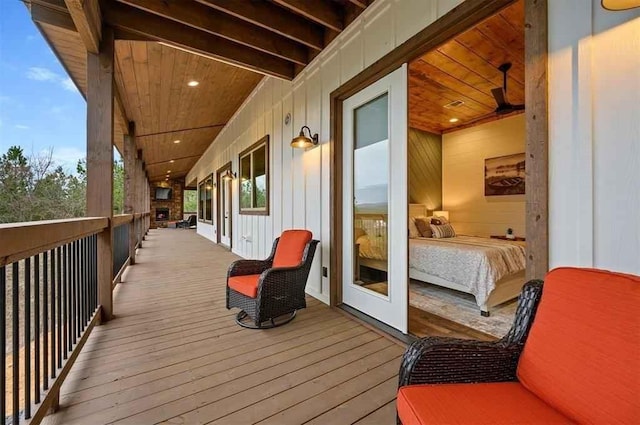 88 E Fork Cir, Broken Bow, OK 74728 - view of wooden deck