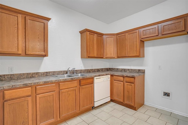 kitchen with dishwasher and sink