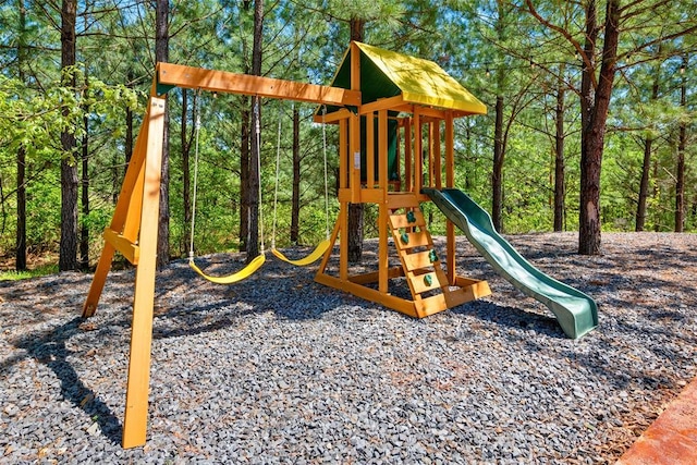 view of jungle gym