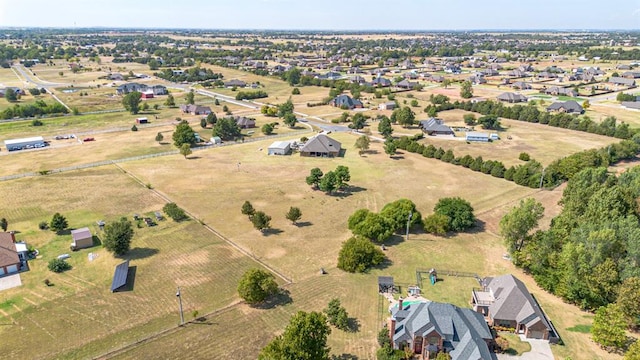 12600 SW 58th St, Mustang, OK 73064 - aerial view with a rural view