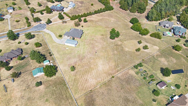 12600 SW 58th St, Mustang, OK 73064 - birds eye view of property with a rural view