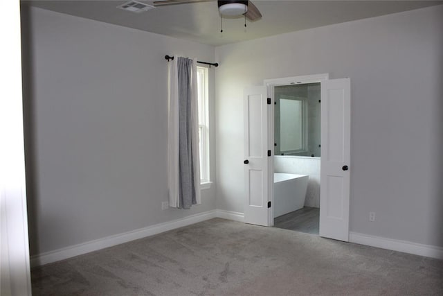 41208 Hazel Dell Rd, Shawnee, OK 74804 - unfurnished bedroom with carpet flooring and ceiling fan