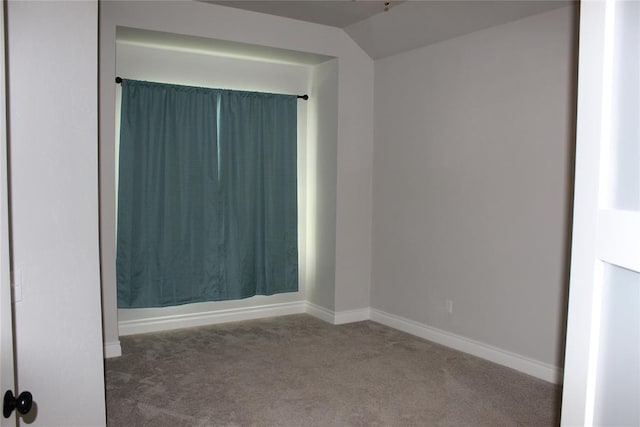 41208 Hazel Dell Rd, Shawnee, OK 74804 - unfurnished room with carpet and lofted ceiling