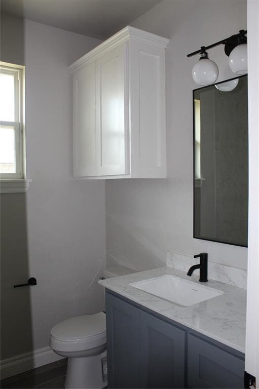 41208 Hazel Dell Rd, Shawnee, OK 74804 - bathroom featuring vanity and tile patterned flooring