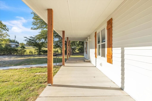 view of patio / terrace with a porch