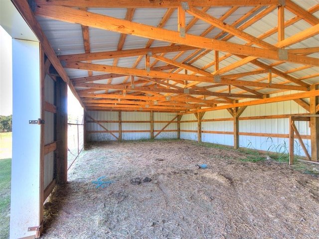 view of storage area