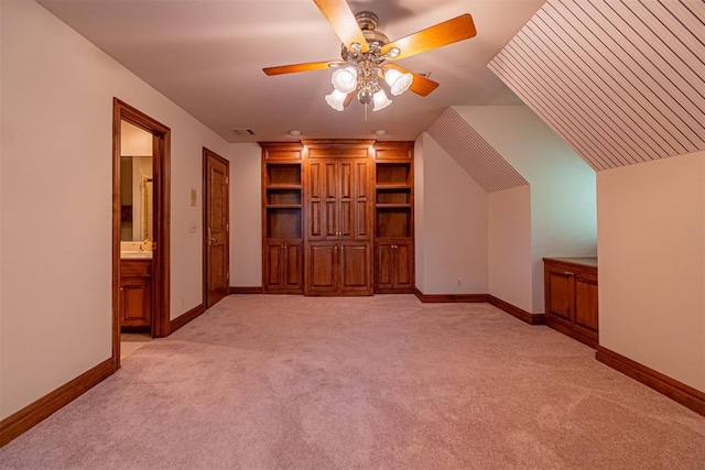 12308 Bywater Rd, Oklahoma City, OK 73170 - bonus room with light carpet and ceiling fan
