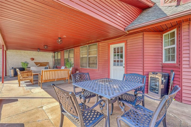 1405 Rosehaven Dr, Altus, OK 73521 - view of patio / terrace with outdoor dining space and outdoor lounge area