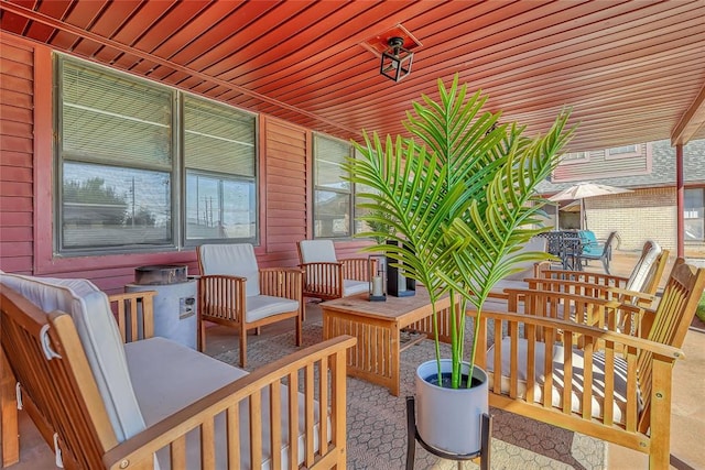 1405 Rosehaven Dr, Altus, OK 73521 - view of patio / terrace with outdoor lounge area