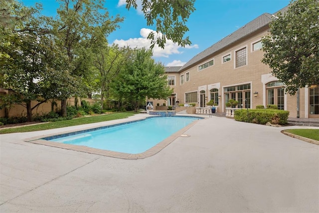 view of pool with a patio