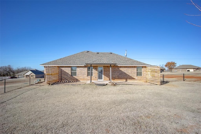 view of rear view of property