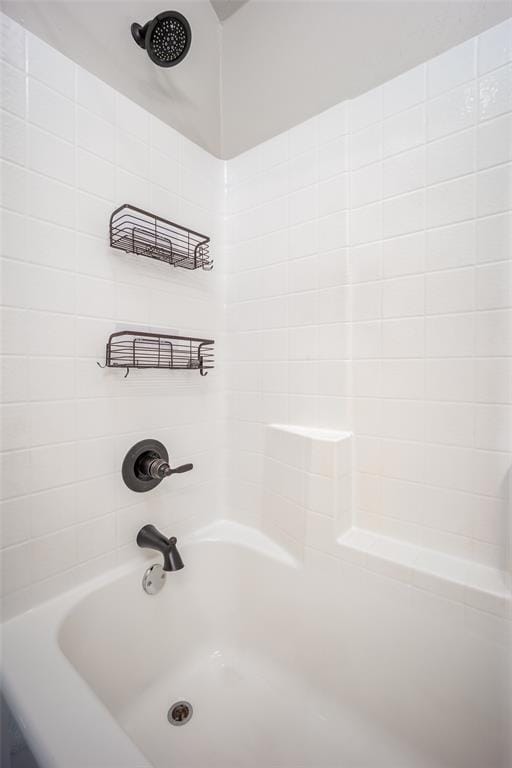 bathroom featuring bathing tub / shower combination