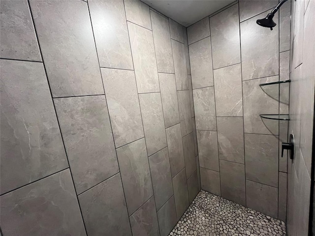 room details featuring tiled shower