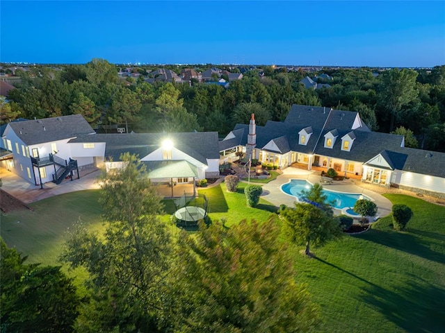 birds eye view of property