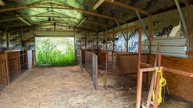 view of horse barn