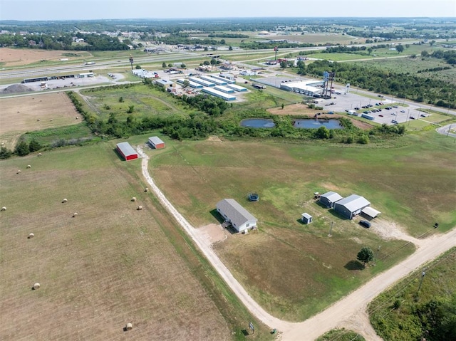 drone / aerial view featuring a rural view