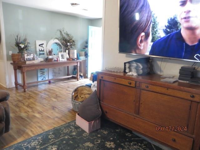 living room featuring hardwood / wood-style floors