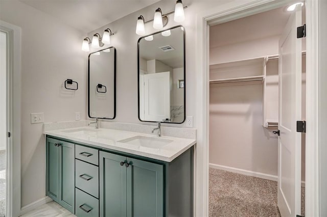 bathroom featuring vanity