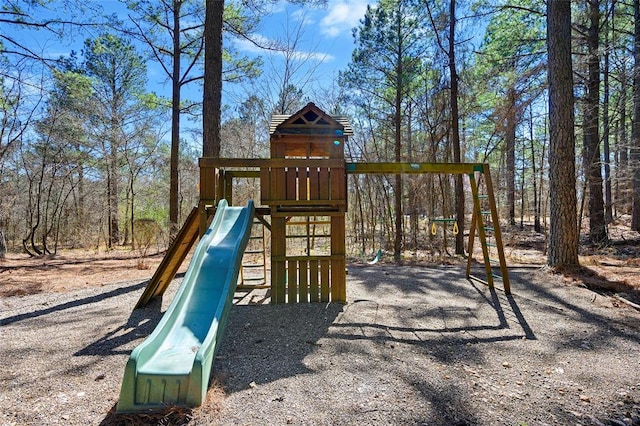 view of jungle gym