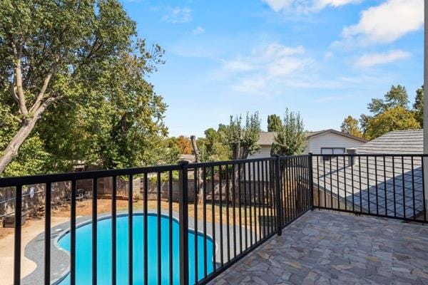 balcony with a patio area