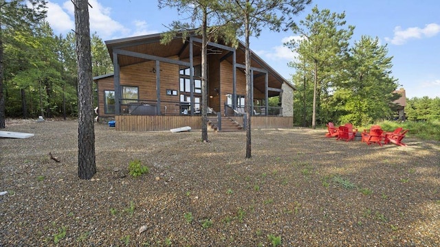 exterior space featuring a porch