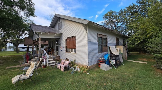 618 S Wewoka Ave, Wewoka, OK 74884 - view of home's exterior featuring a yard