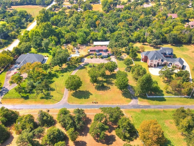 drone / aerial view featuring a rural view