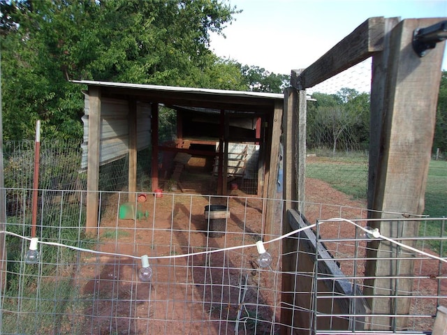 view of outdoor structure