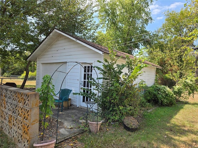 view of outbuilding