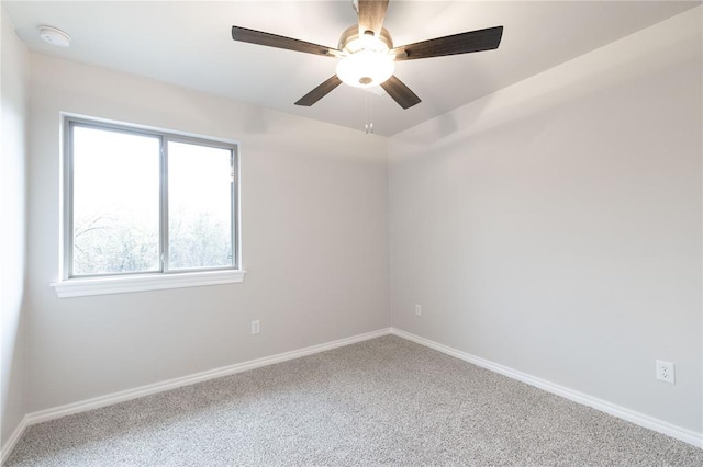 14109 Birch Ln, Edmond, OK 73049 - carpeted empty room with baseboards and ceiling fan