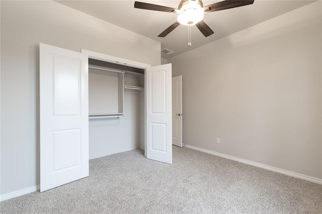 14109 Birch Ln, Edmond, OK 73049 - unfurnished bedroom featuring visible vents, light colored carpet, and baseboards