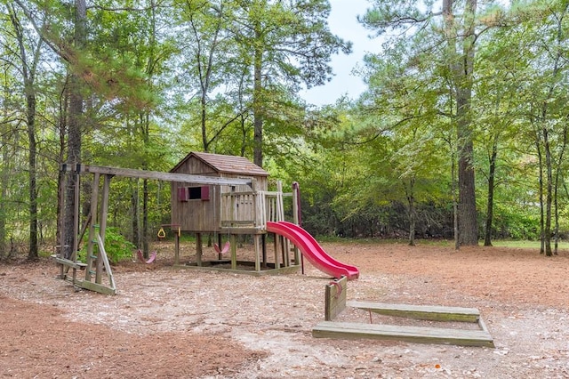 view of jungle gym