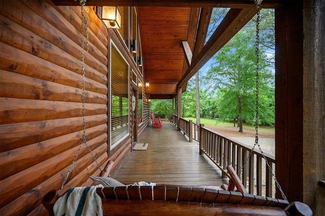 143 Honey Crisp Ln, Broken Bow, OK 74728 - view of wooden terrace