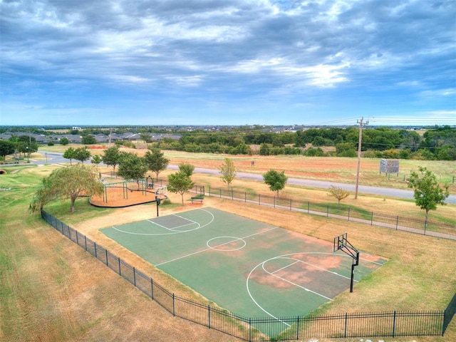 view of basketball court