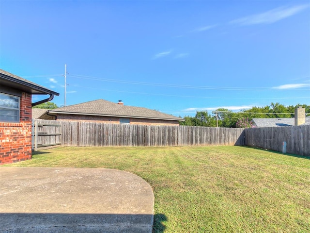 view of yard featuring a patio area