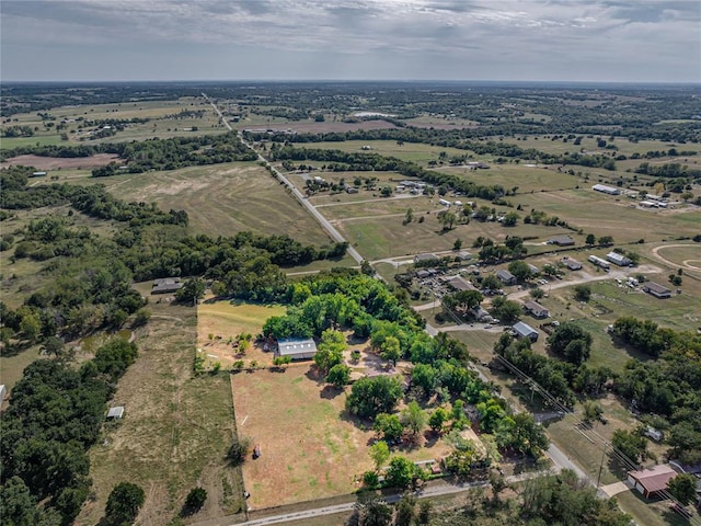 drone / aerial view featuring a rural view