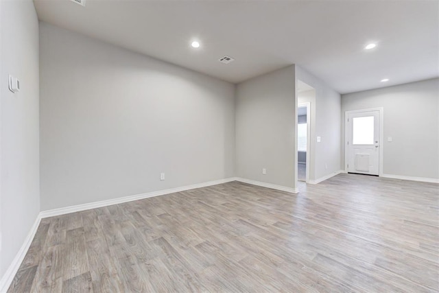 interior space with light wood-type flooring