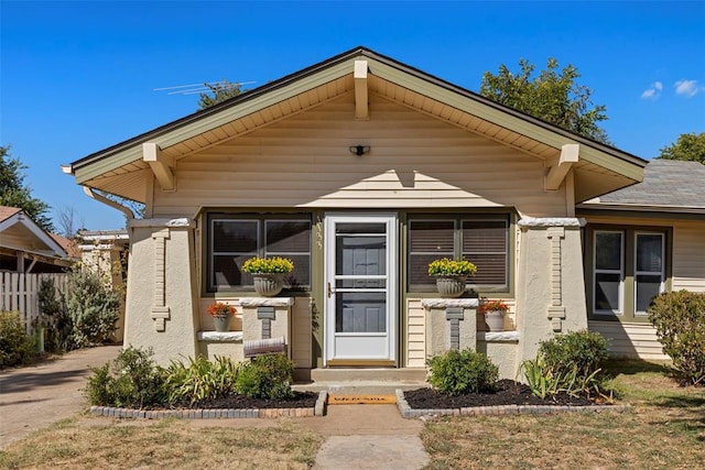 view of front of home