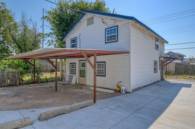 view of rear view of property