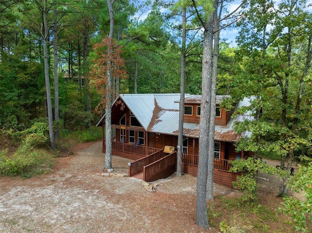 exterior space with a porch