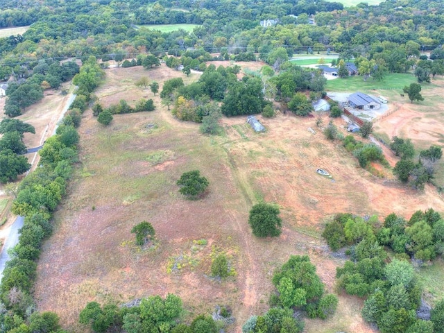 bird's eye view featuring a rural view