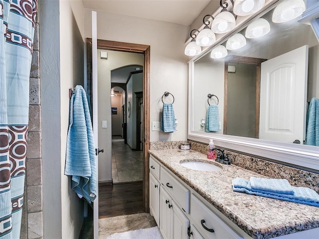 bathroom featuring vanity