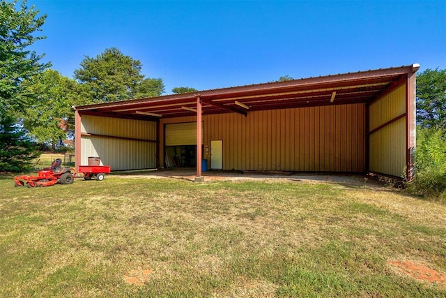 exterior space with a lawn