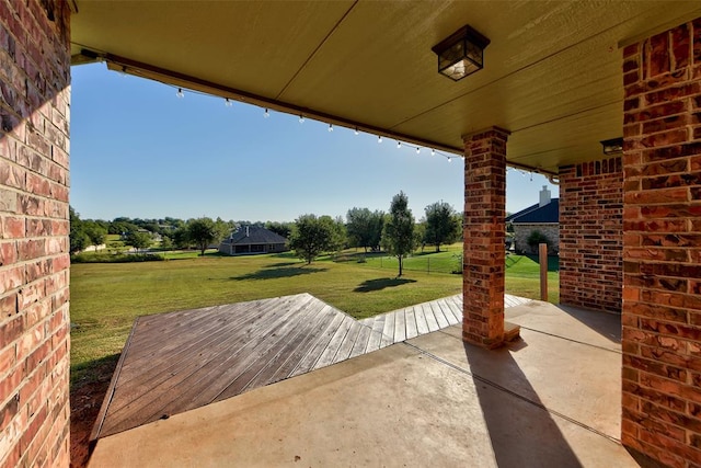 view of patio / terrace featuring a deck