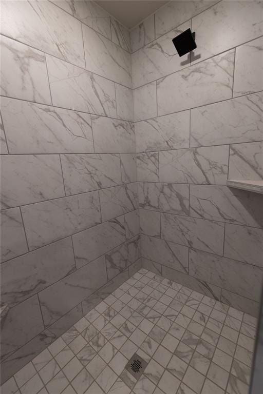 bathroom with a shower