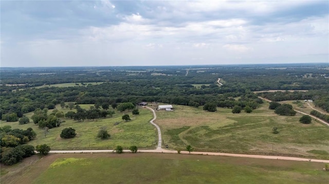 bird's eye view featuring a rural view